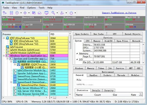 TaskExplorer 高级任务管理器 v1.1 免费版 优化计算机系统的利器